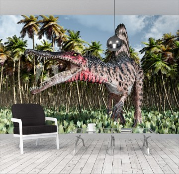 Picture of Dinosaur Spinosaurus in the jungle
